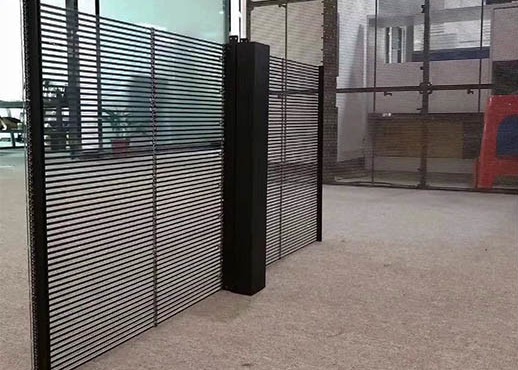 CCC 1000x500mm Mesh Curtain conduzido transparente